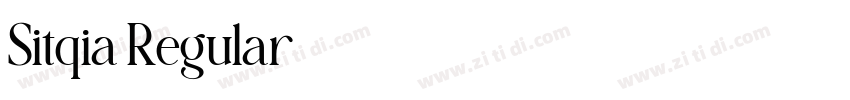 Sitqia Regular字体转换